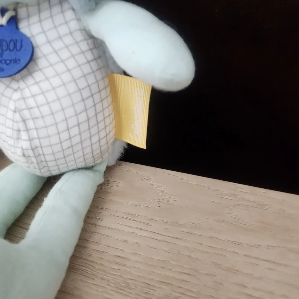 Doudou et Campagnie Paris Calinosaure‎ Dino Teal Doll Plush 10